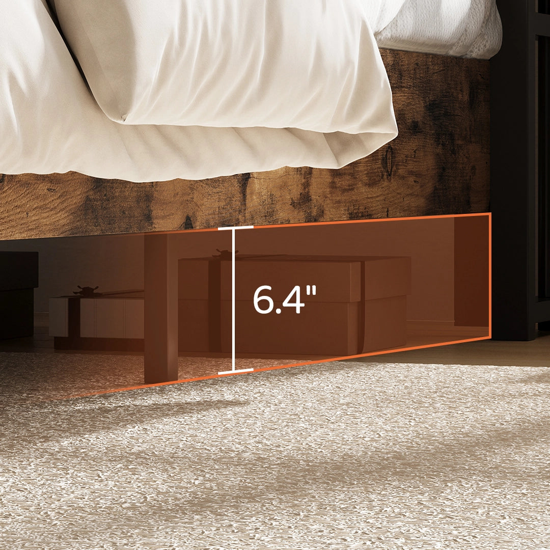Aspen Bookcase Headboard Storage Bed Frame | LED Light, Charging Station & Wire Mesh Drawers | Queen & King - Image 29