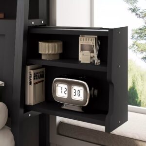 Alternative view of ShelfLit Bookcase Bed Frame with Drawers | LED Lighting, Charging Station & Storage | Queen & King